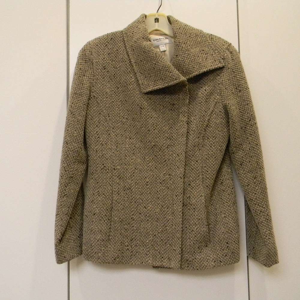 Emanuel Ungaro asymetrical collar hourglass jacket